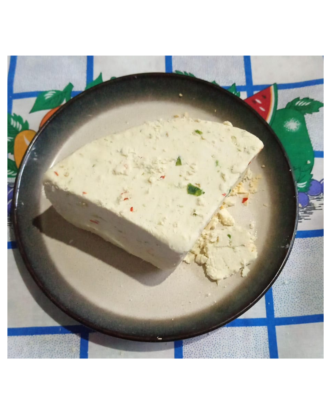Queso Majado Blanco Con Chile 1lb.